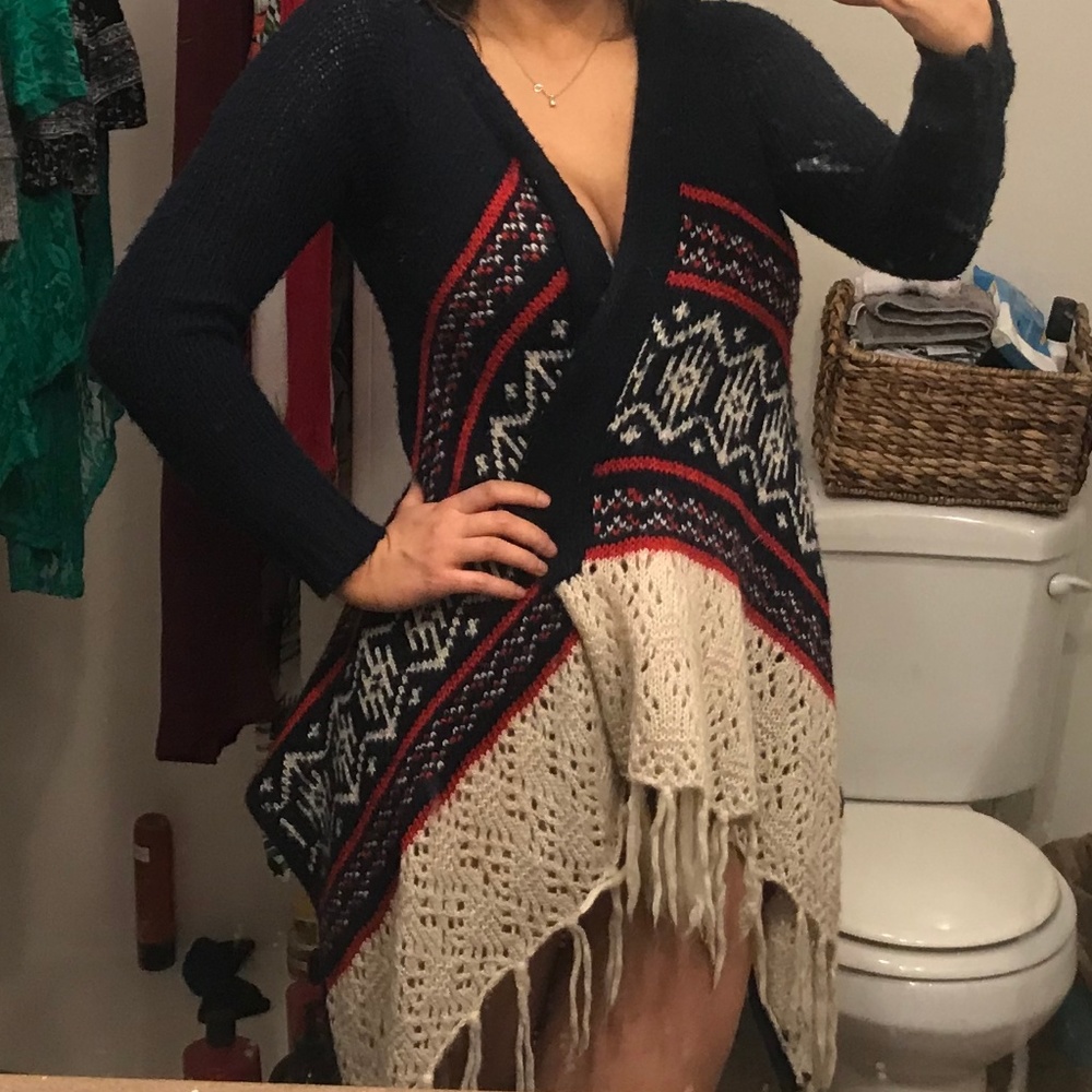 Long Fringe Sweater
